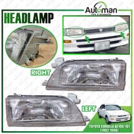Toyota Corolla AE100 AE101 1992 - 1996 Front Headlamp Head Lamp Light (No Bulb)