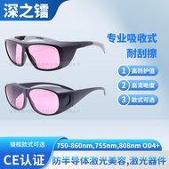 Deep Radium 755nm785nm808nm Hair Removal Device Goggles 750nm-860nm Infrared Laser Protective Glasse