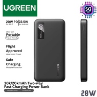 UGREEN 20W Power Bank 10000mAh Two-way Fast Charging PD QC 3.0 PowerBank