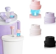 4 pack Magnetic Straw Caps, Silicone Straw Covers for BrüMate Era & Resa Tumblers - Fits 0.32-0.47"