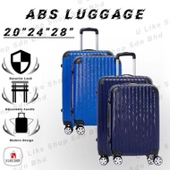 ABS material suitcase travel luggage h 28inch 24inch 20inch beg bagasi