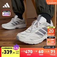 adidas寻光者」SPIRITAIN 2000复古休闲老爹鞋男女阿迪达斯轻运动 灰白色/深灰色/浅灰色 41(255mm)