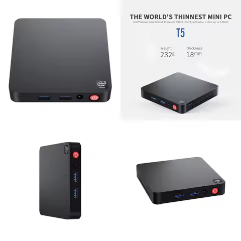 Beelink T5 N4020 Mini PC for Windows 11 Desktop Computer Small Form Factor Mini PC for Office Home U