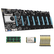 ขายดีที่สุด BTC-S37 Mine Mainboard DDR3 8G หน่วยความจำ128G MSATA Hard Drive Kit Assembly