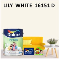 LILY WHITE 16151 D ( 1L ) dulux pentalite interior paint / matt finish / easy clean / easywash / low