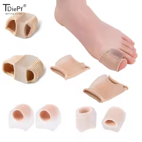 1/2pcToe Separatorr Silicone Toe Spreader Separator Bunion Hallux Valgus Corrector Thumb Finger Corr