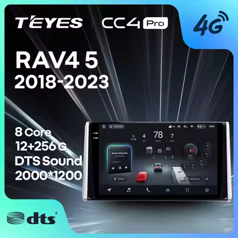TEYES CC4 PRO For Toyota RAV4 5 XA50 2018 - 2023 CarPlay Android Auto 2DIN Autoradio Car play Radio 