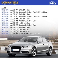 PCV Valve Engine Crankcase Vent Valve Oil Separator with Valve Breather Hose Kit for 2012-2018 Audi 