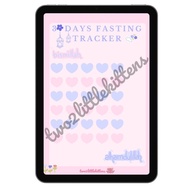 [Digital PDF] 30 Days Fasting Tracker | High-Quality A4 Printable | All-in-One Daily Planner Section