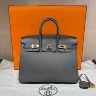 Hermes Birkin 25 錫器灰金扣