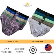 Swiss Polo/British Polo 5pcs Spender Lelaki Seluar Dalam Lelaki Celana Cotton Men Briefs Underwear