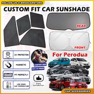 🚘 Custom Fit Front Side Rear Car Windscreen Sunshade For Perodua Aruz Bezza Viva Myvi Axia Ativa Alz