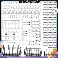 205Pcs Pegboard Hooks Set with 3 Packs Pegboard Baskets S/M/L, Pegboard Accessories Kit Organizing Tools Garage Storage