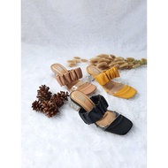 Sendal ZARA Glass Right AM19 | Heels Sandals | Glass HEELS Shoes | Large STORE