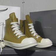 New Rick Men's Shoes Rric Owees Logo Leather Couple Shoes Owens Women's