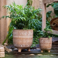 Source Retro Succulents Prague Breathable Pottery Pot Pot Pottery Pot Flower Pot Large Vase Red Pott