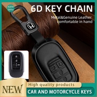 【xps】HONDA CRV XRV HRV Civic 2022 - 2024 Leather Key Case Cover Accessories