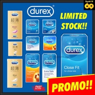 Durex Condom 3pcs 12pcs Ultra Thin Kondom Nipis Tahan Lama Love Together Prolong Extra Time Mutual C