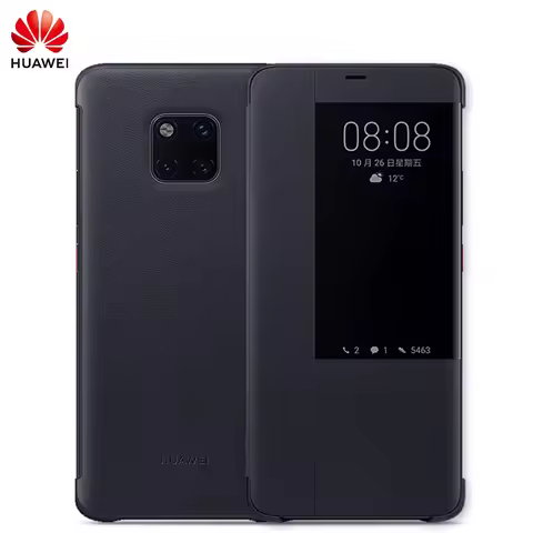 Original Huawei Mate 20 Pro case Mate 20 case silicone smart cover flip leather have Huawei logo 360