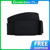 Hugo Boss | Hugo Boss Mens Leather Belt Plaque Buckle Black 2026Ss
