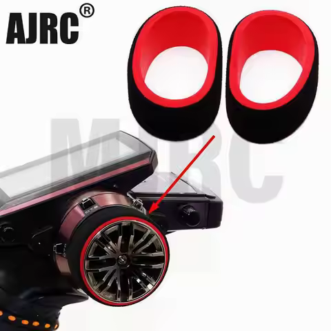 Two-tone Rc Cars Transmitter Steering Wheel Foam Grip Hand Wheel Sponge For Traxxas Tqi Futaba 3pv 4