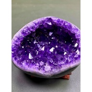 Natural Amethyst Cave Cluster Block Screen Dinosaur Egg Money Bag Transport Demagnetization Purification Office Home Versatile