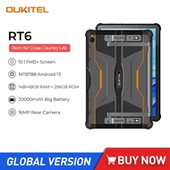 Oukitel RT6 20000mAh Rugged Tablets 14GB 256GB 10.1" FHD+ Android 13 MTK8788 Tablet PC 16MP Camera 3