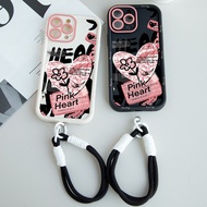 Pinkheart Casing Iphone 16 Plus 16 Pro Max Xr 11 Pro Max 7 Plus 14 Pro Max Xs Max 13 Pro Max 8 Plus 