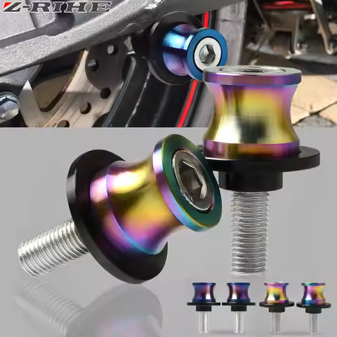 Universal Stainless steel Motorcycle Swingarm Sliders Spools Paddock Stand Bobbins Swing Arm For Yam