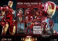 啡盒全新未開 Hottoys MMS664 Iron Man Mark 3 (2.0)鐵甲奇俠合金 Diecast Hot toys IronMan mms664D48