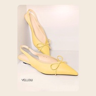 LOOK AT WE - Nabi รองเท้ารัดส้น ทรงเรียว ปลายแหลม สไตล์มินิมอล