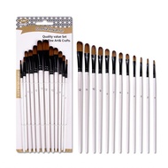 yohooo Paint Brush Set  Nylon Hair Paintbrush Watercolor Brushes with White Handle for Acrylics Inks
