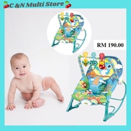 Delly MY-110 Blue Owl vibration multi-function kid baby swing bouncer play toys comfortable folding 