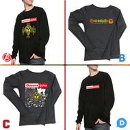 New Longsleeve Tshirt Queensryche Tshirt 100% Cotton Black | Size SML XL XXL 3XL 4XL | Long Sleeve T