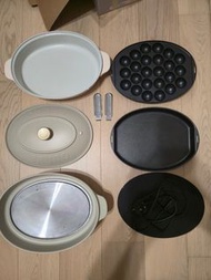 BRUNO 多功能橢圓鍋+雙層蒸隔 Oval Hot Plate with double steamer BOE053