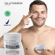 BPOM Cream Glutamen Skincare Siang Pemutih Pria pemutih kulit wajah pria permanen 3 hari haslin waja