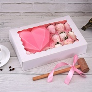 (10 PCS) 12 x 8 x 2.5” Pastry Box Bread Cookies with Window