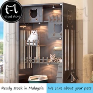 Wooden Cat Cage Large Cat House Pet Villa Sangkar Kucing Besar Rumah Kucing Indoor Cats Cages