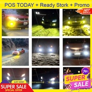 3 Colour LED Headlight Foglamp Bulb Sport Light Tri Lamp Tone Speed Cob Car Motor Hi Low Fan H1 H3 H