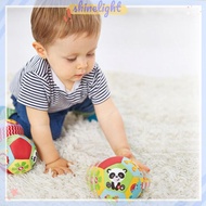 [Shinelight] Soft Cloth Rattle Ball Baby For 0-36 Months Stuffed Baby Play Ball Sensory Toy [MY]