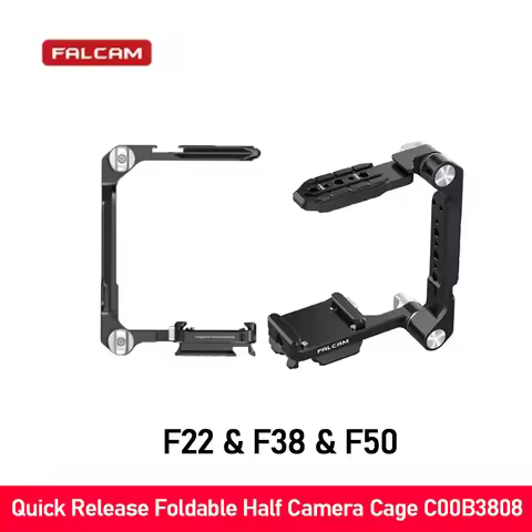 FALCAM F22&F38&F50 Quick Release Foldable Half Camera Cage for Zve10,A7iv,A7c,Fx3,A7m4,A6700,Fujifil