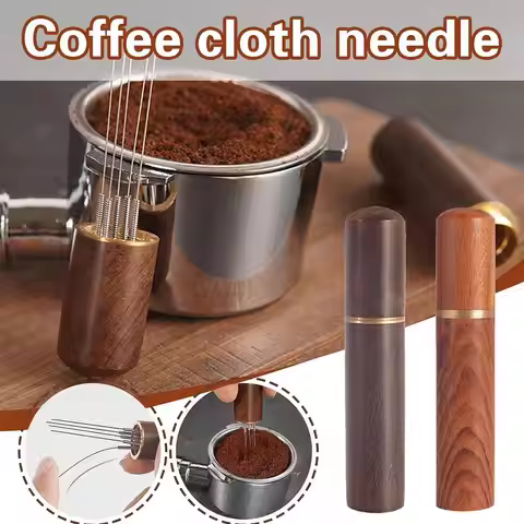 Upgrade Stainless Steel Coffee Powder Tamper Espresso Powder Stirrer Distributor Leveler WDT Tools C