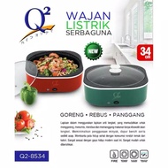 Wajan Listrik - Panci Penggorengan Listrik - Elektrik KOMPOR LISTRIK ORI Q2 - Wajan Penggorengan Lis