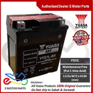 YTX7 YTX7L YUASA BATTERY YTX7L-BS BATTERI CBR250 KLX150 YTX7L-BS 100% ORIGINAL YUASA YTX7L