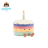 [ปลอดภาษี ส่งเร็ว]Jellycat Rainbow Birthday Cake สั่งจากอังกฤษ jellycat ของแท้ 100%ตุ๊กตาของเล่นตุ๊ก