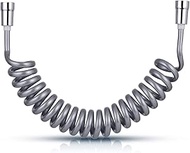 Bidet Spring Hose Flexible Shower Tube Anti-twist & Stretchable Up to 3 Meters for Water Plumbing To