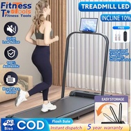 Treadmill pelbagai fungsi skrin besar dengan kawalan jauh, treadmill rumah dengan lereng manual