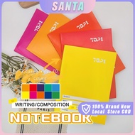 10Pcs/Set Composition writing notebook 10 Colors Aesthetic A5 Waterproof 80 Sheets School Supplies s