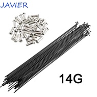 JAVIER Bicycle Spokes Flexible Black Mountain Bike 170mm-290mm 27.5inch 26inch Spokes Nipples