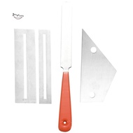 Stainless Steel Guitar Fret File+Fret Rocker Level+Fingerboard Protector Guitar Luthier Tool